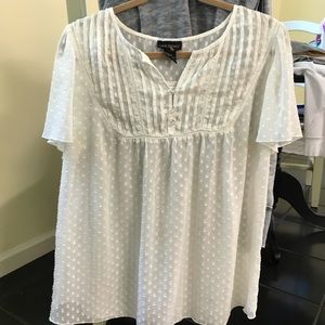 Lane Bryant 14-16 NWT ivory sheer top